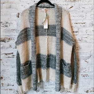 Skies are Blue Striped Cardigan
